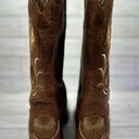 Shyanne  Women’s Western Floral Embroidered Leather Cowgirl Boots Size 7 Photo 7