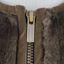 Banana Republic Dark Brown Faux Fur Fleece Vest Photo 3