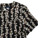 Tommy Hilfiger  Black Tan Leaf Print Short Sleeve Casual Shift Dress Size 8 NWOT Photo 7