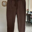 American Eagle  | Women’s Brown Pocket high rise Sweatpants Drawstring size m Photo 0