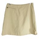 Patagonia  Size 4 Skort Skirt Tan Shots Mini Solid Zipper Pocket Womens 1585 Photo 5