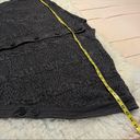 Denim & Co . Cable Knit Poncho Sweater Size Large Color Gray Button detail Photo 8