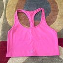 SET active Pink Racerback Athletic Workout Yoga Crop Top Size Medium Photo 0