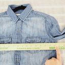 Arizona Jeans Arizona Jean Womens 100% Cotton Chambray Denim Long Sleeve Button Down Size XS Photo 5