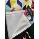 Nine West Pencil Skirt Sz 10 Multi Color Geometric Knee Length Lined Stretch Photo 5