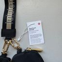 Lululemon Dual Pouch Wristlet Black Gold Brand New Photo 1