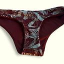 Maaji  NEW red floral, red reversible bikini bottom, small, sustainable material Photo 0