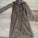 12th Tribe Brown Velvet Long Coat Photo 0