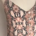 One Clothing Pink Snake Print Midi Dress NWT Photo 2