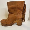 FREEBIRD by Steven  Farah Fringe Platform Clog Boot PLATFORM BROWN EU 39 Photo 2