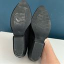 Eileen Fisher  Black Suede Hilly D’Orsay Wedge Shoes Size 7.5 Photo 5