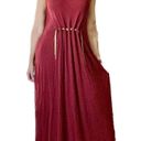 Bordeaux Lanvin  Chain Column Gown Dress Photo 6