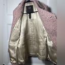 Coach | Wool Blend Tweed Peacoat Satin Detail Pink Beige Sz 4 Photo 7