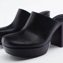 ZARA  Platform Black Clogs 9 Photo 7