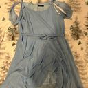 Boohoo Light Blue Floor Length Tank Top Dress Photo 4