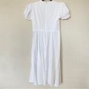 House Of CB  'Ellery' Linen Puff Sleeve Sundress midi white NWOT M Photo 6