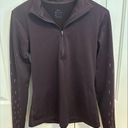 Nike  Pro Warm Dri Fit Purple Quarter Zip Up Long Sleeve Shirt size Medium Photo 0