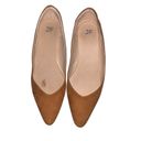 JustFab  Amanda Pointed Toe Flat Women Size 9.5 Camel Tan Flats Shoes Office Photo 1