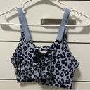 Aerie  Offline Real Me Leopard Blue Bra & Leggings Set Photo 2