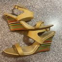 Kate Spade  Clume Beige Patent Rainbow Wedges Photo 0