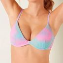 PINK - Victoria's Secret Victoria’s Secret PINK Crinkle Two Piece Bikini Set Push Up Top Bottoms Pastel Photo 2