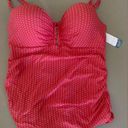 Cacique  swimsuit top 38F lightly lined bandeau polkadot Photo 0