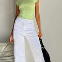 Princess Polly White Cargo Pants Photo 1