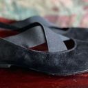 Donald Pliner Donald J Pliner Italian Black Suede Leather Flats 7.5 Photo 4