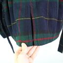 American Eagle  Plaid Double Breasted Pea Coat Navy M Photo 9