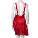 Bronx and Banco  Paloma Belted Silk Mini Dress in Red Photo 2