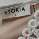 Storia  Lace Up White Dress with Cream Undertones New Size S White Party Photo 5