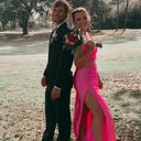 La Femme Hot Pink Prom Dress Photo 2