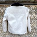 Elizabeth and James  White Wool Jacket w/Kalgan Lamp & Rabbit Fur. Size XS. EUC! Photo 1