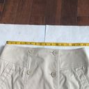 Anne Klein  stretch double button skirt Tan Falls at knee Women’s size 6 Neutral Photo 1