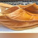 Vera Pelle Authentic Italian leather  slip on heels with stitching Size 8.5 Photo 5