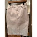 Talbots  White Denim Skirt Size 2 Photo 1