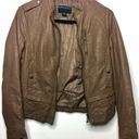 Bernardo  Faux Leather Zip Front Jacket Size Small Photo 1