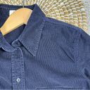 Babaton Artitzia  Corduroy Button Down Shirt Top Longsleeve Cotton Navy Size XS Photo 5