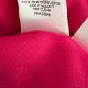 Krass&co NY &  Sequin puff sleeve mini dress magenta pink red sash bow size large L Photo 7