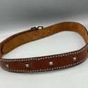 American Eagle Women’s Brown Leather Belt Studded Photo 5