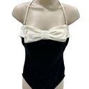 Newport News  one piece bikini halter top full coverage large front bow Photo 0