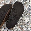 Birkenstock  Women’s Florida Brown Leather 3 Strap Sandals Size 38 is 7 7.5 Photo 7