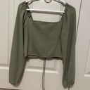 Forever 21 Crop Top Long Sleeve Shirt Photo 3