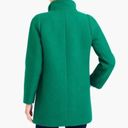 J.Crew  Factory Stadium Cocoon Coat Wool Green/Emerald Size 00 Photo 4