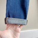 L'Agence L’Agence Mid-Rise Cropped Tapered Leg Distressed Jeans in Blue Denim, Size 24 Photo 7