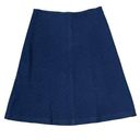 St. John  Caviar Women's Mini Skirt Knitted Wool A-Line Side Zip Navy Blue Size 4 Photo 0