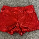 sequin shorts Red Photo 0