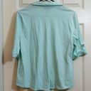 Style & Co #1992 - Seafoam  Button Up Blouse Size PL GUC Photo 3