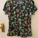 Butter Soft Holiday Pattern Scrub Top Photo 0