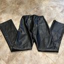 Tuckernuck  Black Faux Leather Ashford Bootcut Ankle Demi Pants Mid Rise XXS Photo 3